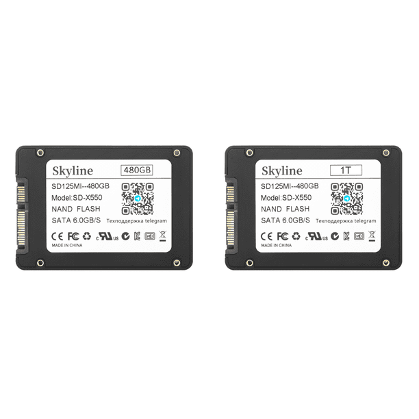 Unidad Estado Sólido SATA SSD 520 MB/S 2 5 Pulgadas para PC Portátil Escritorio (480G)