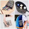 thumbnail image 4 of Lsque Bright Insects Pattern Telescopic Pencil Bag Pen Holder Stationery Case, Stand-up Retractable Transformer Bag Organizer, 4 of 6