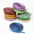 thumbnail image 3 of Lacets Plats en Polyester Tissé pour Espadrilles 1 cm de Large Blanc 100 cm AW1505, 3 of 10