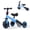Blue, variant on Dimedeal 3-in-1 Convertible Trike for Toddlers 2-5 Years, Adjustable Learning Bike with Foldable Wheels & Removable Pedals