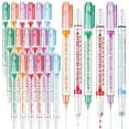 thumbnail image 1 of 24 Pcs Curve Highlighter Pens Dual Tip Curve Pens Highlighters Fluorescent Pens Planner Pens Office School Supplies, 1 of 8