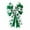Green, variant on Deyuer Bow,Large White Green Glitter Shamrock Bow Irish Holiday Decor,Ribbon Bow Knot for Wreath Tree Topper Front Door
