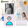 thumbnail image 2 of Poooli Pocket Thermal Printer 58mm Wireless BT Printer 300dpi with 1 Roll Thermal Paper for Printing Labels Lists Photos Making Journals Hand Account Planner Compatible with Android iOS, 2 of 7