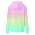 thumbnail image 4 of Hoodies for Womens Fashion Tie Dye Gradient Oversized Sweatshirt Plus Size Loose Fit Cute Hooded Jacket Outwears Drawstring Fall Pullover Tops with Pocket, 4 of 5
