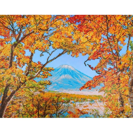 UPC: 4895225921560 | DIAMOND DOTZ® Autumn Mountain Diamond Painting Kit