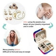 thumbnail image 4 of Frog Travel Portable Square Jewelry Box Earring Necklace Bracelet Holder Display Case Organizer Box, Decorative Jewelry Stand Storage Box, 4 of 6