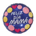 thumbnail image 1 of 18Inch Spanish English Mother Foil Balloon Round Heart Shape Helium Air Globos Birthday Mother's Day Party Decoration Supplies18inch Gao Jinjia LED, 1 of 2