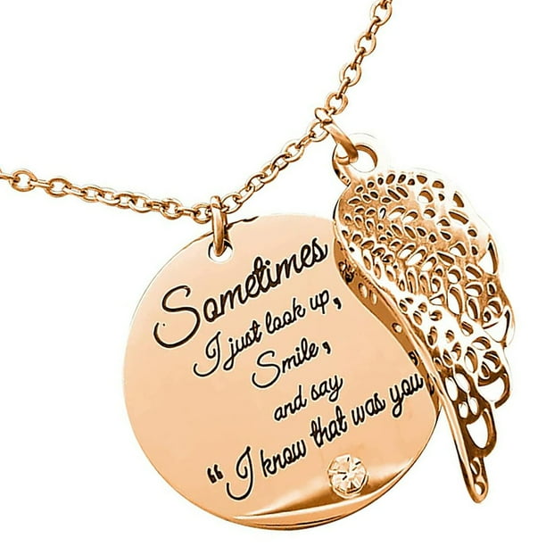 Collar de ala de ángel, decoraciones colgantes, hermoso accesorio de moda para hombre, elegante decoración para el cuello, collares para mujer, Ropa, zapatos y accesorios Miscelánea Oro rosa Sonducket AP007353-02