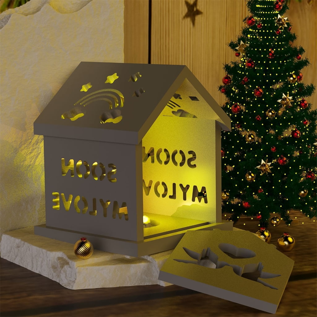 Silicone Mold House Candle Holder Moulds Handmade Crafting Moulds for Crafts
