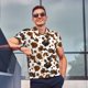 thumbnail image 4 of Fotbe Cow Tie Dye Camiseta Polo de Golf para Hombre con Estampado – Camisa Deportiva Transpirable con Cuello Abotonado-Medium, 4 of 6