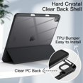thumbnail image 3 of Funda para iPad Air de 13 pulgadas M2 (2024) con portalápices, carcasa trasera transparente, soporte delgado y a prueba de golpes, 3 of 4