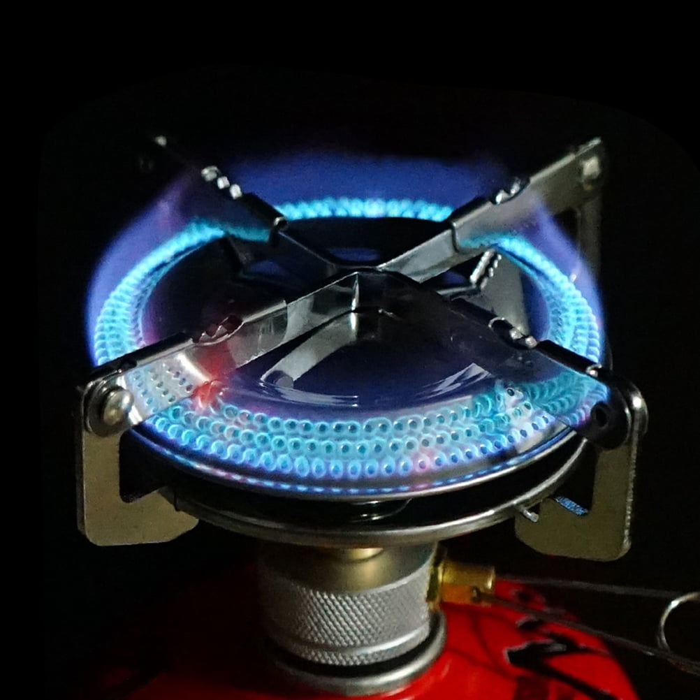 Soimiss Portable Gas Burner Stainless Steel Camping Stove for Outdoor Adventures 1Pcs
