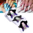 thumbnail image 2 of Dioche Nail Art Form Colorful Acrylic Nail Art Form Fish-shaped Nail Extension Sticker Manicure Accessory,Nail Art Extension Guide,Manicure Accessory, 2 of 8