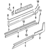 Genuine OE Porsche Rocker Molding - 965-559-196-02-G2X