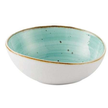 

Tucson Soup/Salad Bowl 13 Oz. 6 W X 5-3/8 L X 2-3/8 H Porcelain Turquoise 12 packs