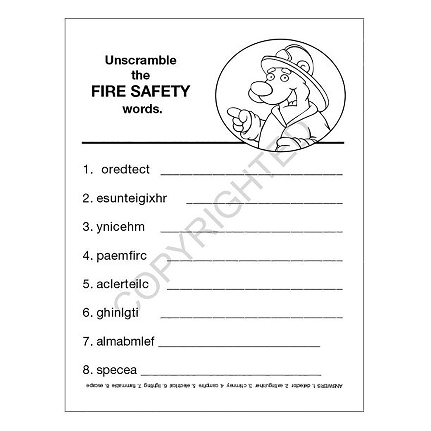 ZoCo: 25 Pack - Practice Fire Safety Kid's Educational Coloring & Activity Books