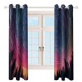 thumbnail image 3 of Galaxy Star Outer Space Window Curtain Panels Grommet Blackout Curtains Blackout Curtains for Living Room, 3 of 7