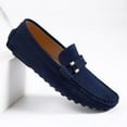 thumbnail image 6 of Big Size Men's Casual Loafers Slip On Leather Shoes Comfortable Lightweight Driving Shoes Male Moccasins Classic Penny Loafer Flats Boat Shoes Outdoor Walking Shoes, 6 of 13