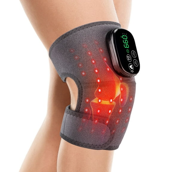 Red Light Therapy Knee Brace for Men Women, 44-LED Heated Knee Massager Touchscreen Controlled Knee Warmers Wrap for Sports Care - Enhance Skin & Joint Health