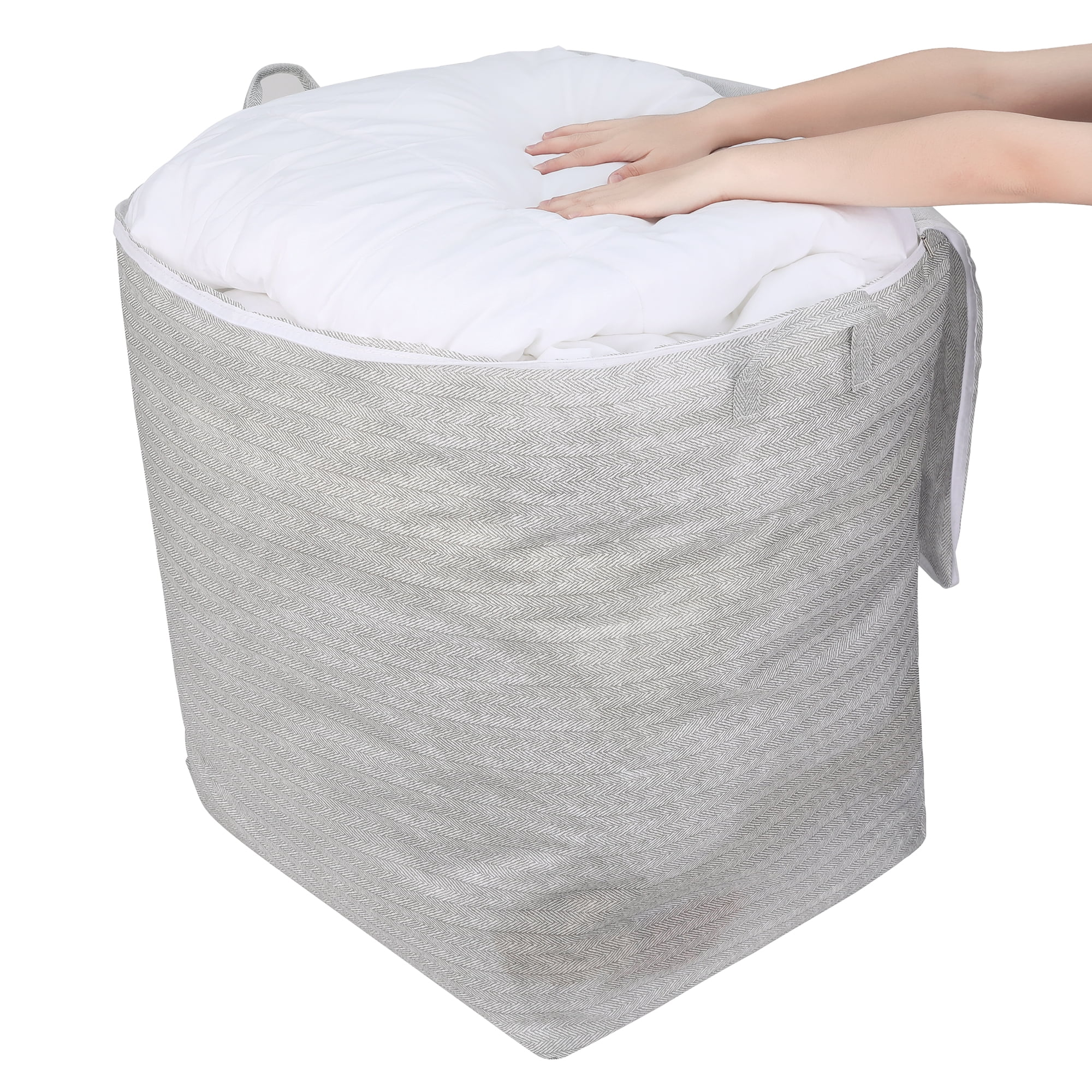 Unique Bargains 1 Pack Clothes Storage Bags Moving Bags Gray 24*19.5*28in