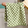 thumbnail image 5 of Namzi Checkered Cotton 3-Pack Hand Towel, 13x29 inches, Soft Absorbent Bath Towel Set for Bathroom Kitchen Gym Pool Travel (Yellow+Green+Red), 5 of 5