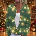 thumbnail image 3 of Lumtrix Women's Christmas Knit Cardigan Sweater Xmas Print Long Sleeve Button Down Cardigan Winter Holiday Christmas Party Crewneck Tops Green 2XL, 3 of 6