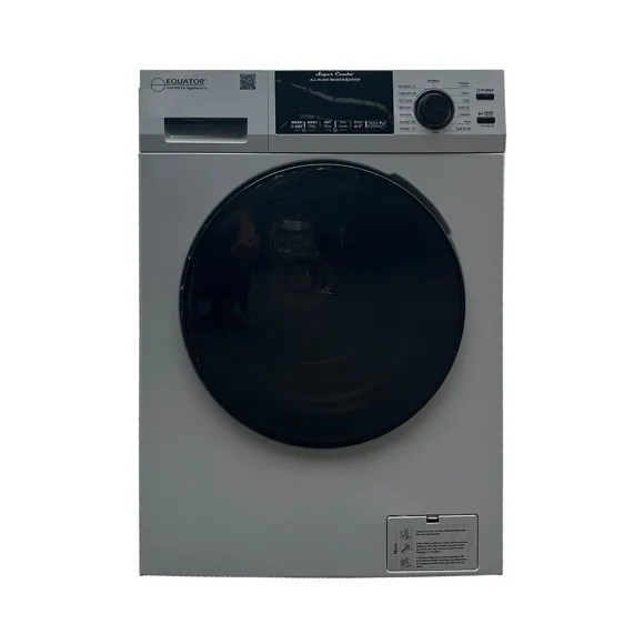 Equator 1.62 cu.ft./15 lbs All in One Combo Washer Dryer with Pet Cycle in Silver