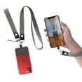 thumbnail image 1 of Roconrtip Phone Lanyard,Universal Cell Phone Neck Strap Wrist Strap Nylon Material Removable Phone Tether Charms Keychain with Patch Compatible with Most Smartphone Cases, 1 of 1