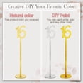 thumbnail image 3 of 20 Pcs Table Numbers Wedding Table Numbers Wood Table Numbers for Wedding Reception Stands Seat Numbers with Holder, 3 of 7