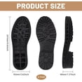 thumbnail image 2 of Anti Skid Rubber Shoes Bottom Heel Sole Wear Resistant Raised Grain Repair Sole Pad for Boots Leather Shoes Black 247x92x40mm, 2 of 6