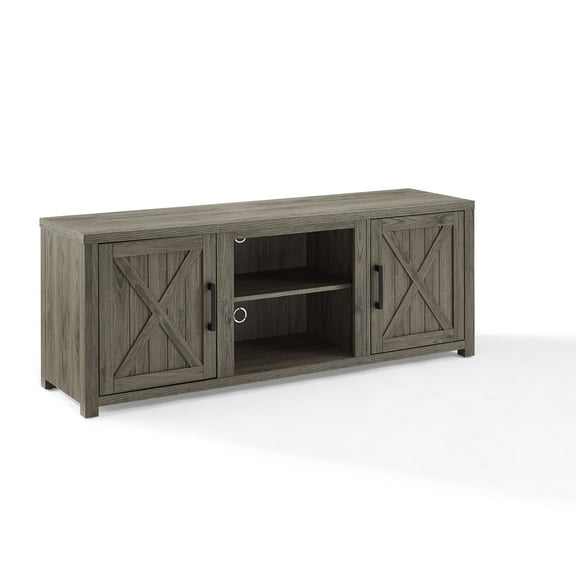 Crosley Furniture Gordon Modern Wood TV stand for TVs up to 58" in Gray