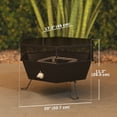 thumbnail image 3 of Outsunny Outdoor Fire Pit, Foldable Propane Firepits with Lid, Black, 3 of 10