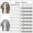 thumbnail image 2 of Uhndy Winter Plush Coat for Women Color Block Long Sleeve Cardigan Casual Loose Fit Hooded Jacket Cover Ups Clothes, 2 of 6