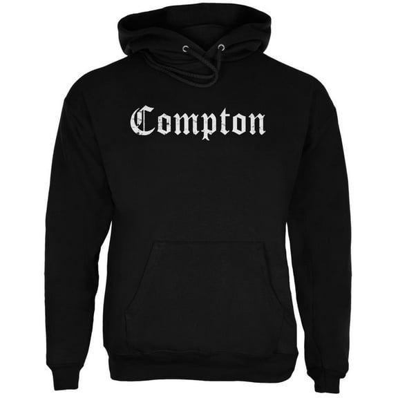 Compton Black Adult Hoodie - Small