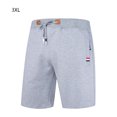 thumbnail image 1 of Qarigey Pantalones cortos de hombre Pantalones cortos de playa de verano Pantalones sueltos Ropa deportiva suelta Prendas para la parte inferior del cuerpo Gris claro 3XL Qarigey AP003183-16, 1 of 6