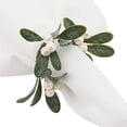 thumbnail image 2 of Fennco Styles Handmade Christmas Decorative Napkin Rings, Set of 4, 2 of 8