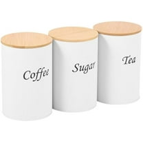 Tea Canister | 3 Pieces 1200ml Food Canister Organizer | Coffee Sugar Tea Storage Container Jars,for Candy Oats Flour Creamer Salt Kitchen