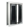 thumbnail image 2 of Porte d'Entrée, Grandes Portes pour Chien avec Cadre en Alliage d'Aluminium, Portes pour Chat Portes pour Animaux à Double Rabat Verrouillable, Porte Moustiquaire Porte pour Chien avec Rabat, Porte pour Chiot Portes pour Chat Intérieur Extérieur, Animal pour Chiens de Moins de 30 kg, 2 of 10
