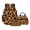 Brown Giraffe Skin, variant on Cute Dogs Floral Purple Print School Supplies for Students 17 Inch Backpack with Lunch Box Pencil Case 3Pcs Set Large Capacity Bookbag for Boys Girls Back to School Gifts