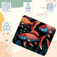 thumbnail image 3 of Fish Printed Square Desk Mat Gaming Mouse Pad with Non-Slip Rubber Bottom - 8.3x9.8 Inch Office and Gaming Mouse Pad, 3 of 6