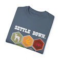 thumbnail image 3 of Humorous Development Board Game Gift Cool Settle Down Settlements Unique Games Men Women  Unisex Garment-Dyed T-shirt, 3 of 4