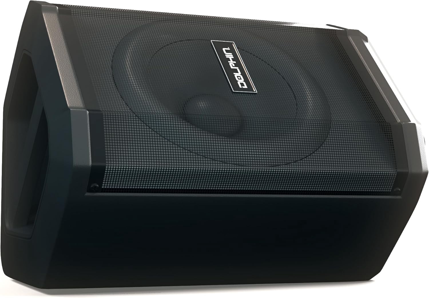 Dolphin Audio SP-880RBT Rechargeable 8-In. Portable Bluetooth Party Speaker with Tilt Function, LED Light Ring, Wireless Microphone, and Remote, SP-880RBT