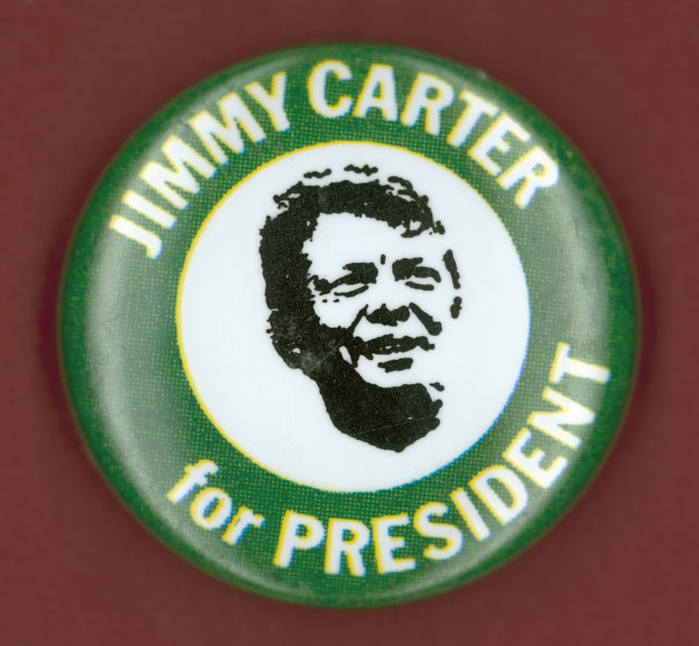 Carter Campaign Button. /Ndemocratic Presidential Campaign Button From