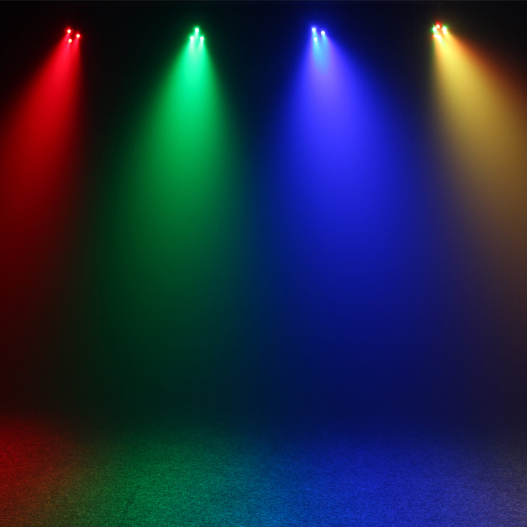 (6) Eliminator Mini Par LED DMX Par Wash Lights For DJ/Stage/Clubs/Bars/Events