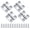 Square 1.6 inch × 1.6 inch 4 Pack, variant on Boat Hinges,Round Hinge Heavy Duty Boat Hatch Casting Hinge 316 Stainless Steel Cabinet Door Hatch Hinges for Boat Yacht with Screws (2-1/2 inch 4 Pack)