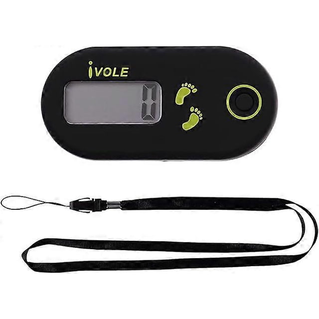 Mini Pedometer Pedometer with Clip and Neck Strap for Running Walking
