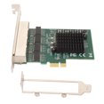 thumbnail image 2 of Gigabit Ethernet  Interface Card, RTL8111 Chip PCB 4 RJ45 Port 1000BASE T Gigabit Server  Card Low Power Consumption  For  For PC, 2 of 8