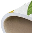 thumbnail image 7 of Dreamtimes Summer Lemon Leaves Area Rug, 36"x24" Tropical Fruits Flower Floor Carpet Non-Slip Washable Indoor Door Mat for Bedroom Kitchen Entryway Bathroom, 7 of 7