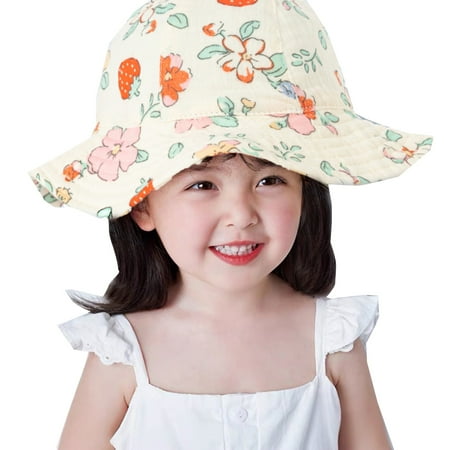

ASEIDFNSA Toe Hat Cap Girls Boys Spring Autumn Outdoor Shade Cartoon Prints Sunscreen Hat Fisherman Hat