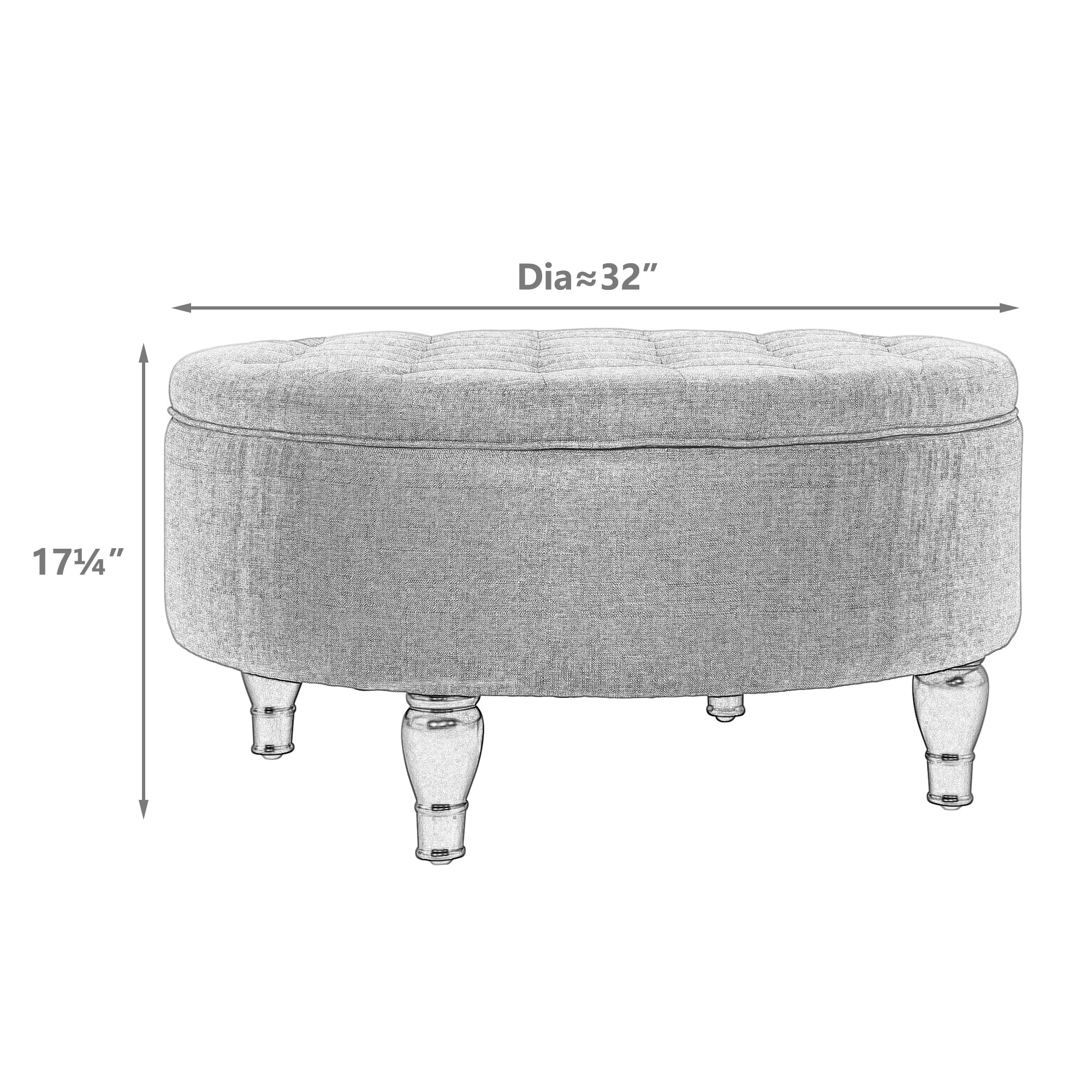 Arehart tufted storage ottoman deals